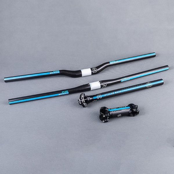 bike handlebars &components fcfb 3k carbon fibre bicycle mountain mtb handlebar sets stem seatpost - blue
bike handlebars &components fcfb 3k carbon fibre bicycle mountain mtb handlebar sets stem seatpost - blue