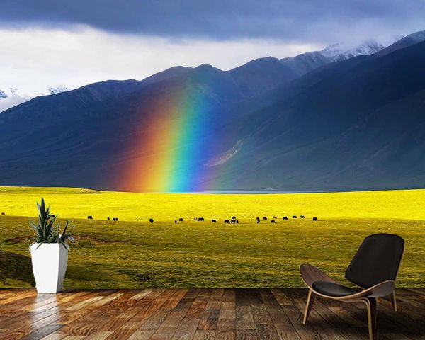 papel de parede rainbow on the prairie mountain natural landscape 3d wallpaper,living room tv wall children's bedroom mural
papel de parede rainbow on the prairie mountain natural landscape 3d wallpaper,living room tv wall children's bedroom mural