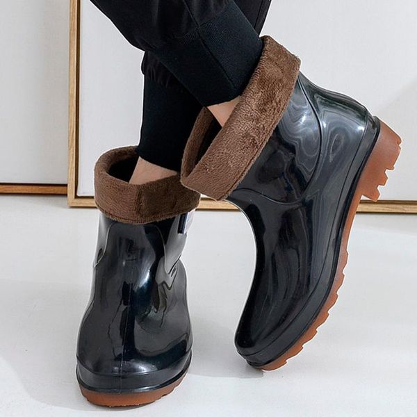 boots women rain thicken cover waterproof shoes woman rainboot anti-skip warm non-slip for ladies ankle, Black
boots women rain thicken cover waterproof shoes woman rainboot anti-skip warm non-slip for ladies ankle, Black