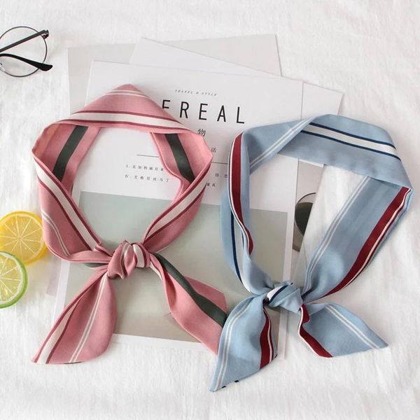 chains g1037 2021 bag scarf women stripe print silk small ribbon female hair handbag scarves, Silver
chains g1037 2021 bag scarf women stripe print silk small ribbon female hair handbag scarves, Silver