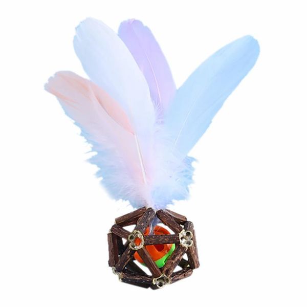 cat toys faux feather toy bite proof wood ball kitten chewing interactive catnip pet training supplies
cat toys faux feather toy bite proof wood ball kitten chewing interactive catnip pet training supplies