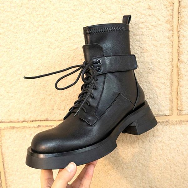 boots design natural cow genuine leather chunky heel lace-up fashion cool street ankle women shoes, Black
boots design natural cow genuine leather chunky heel lace-up fashion cool street ankle women shoes, Black