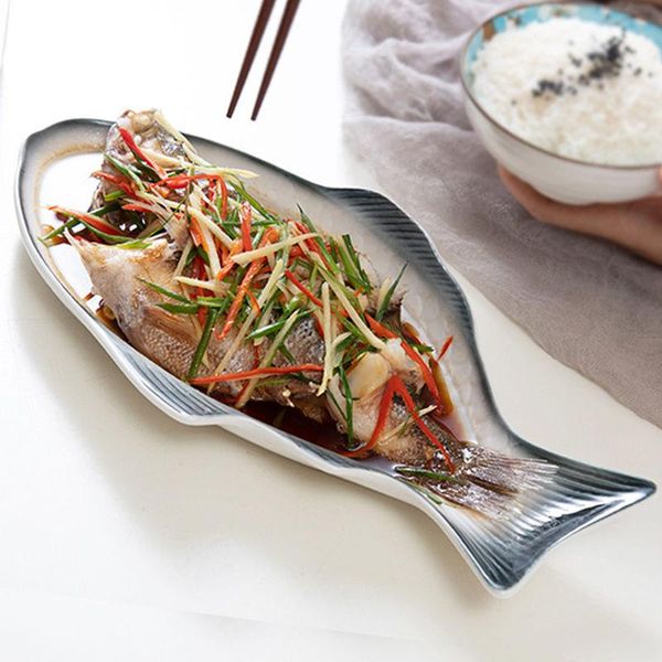 dishes & plates 1pc plate fish shaped ceramic tableware snack storage pan for restaurants party gatherings
dishes & plates 1pc plate fish shaped ceramic tableware snack storage pan for restaurants party gatherings