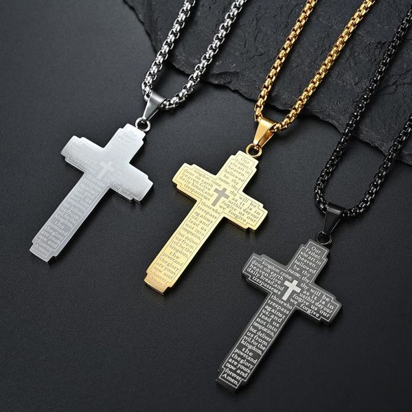 pendant necklaces european and american fashion temperament simple cross personalized stainless steel necklace, Silver
pendant necklaces european and american fashion temperament simple cross personalized stainless steel necklace, Silver