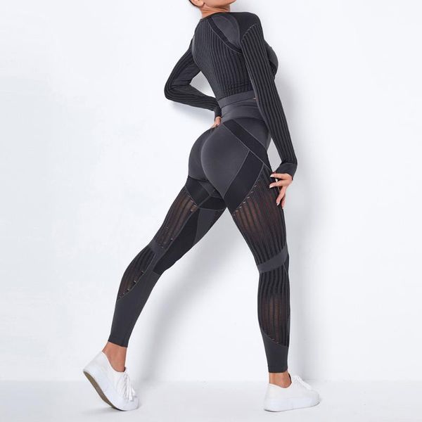 yoga outfit seamless set workout suit fitness sportswear women long sleeve crop high waist leggings sports clothing gym active wear
yoga outfit seamless set workout suit fitness sportswear women long sleeve crop high waist leggings sports clothing gym active wear