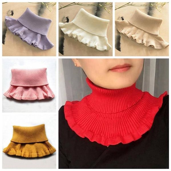 scarves solid color turtleneck ribbed knitted false fake collar lady winter windproof sunscreen ruffle detachable scarf wrap, Blue;gray
scarves solid color turtleneck ribbed knitted false fake collar lady winter windproof sunscreen ruffle detachable scarf wrap, Blue;gray