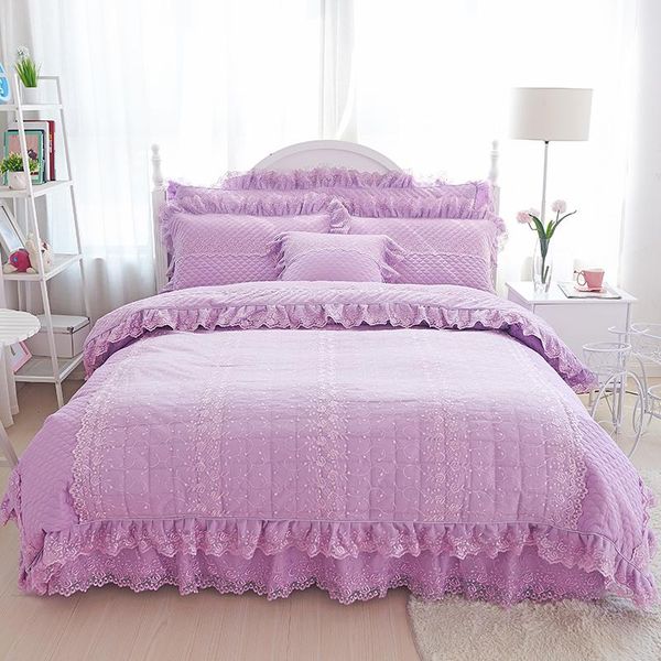 bedding sets purle beige lace cotton quilted thick bed set princess girls twin king size duvet cover skirt pillowcase
bedding sets purle beige lace cotton quilted thick bed set princess girls twin king size duvet cover skirt pillowcase
