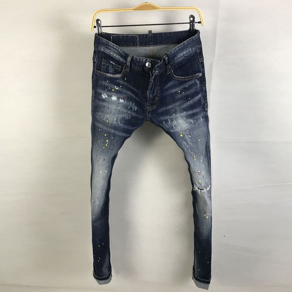men's jeans italian style fashion retro blue slim fit ripped streetwear painted designer hip hop cotton denim punk pants kd3n
men's jeans italian style fashion retro blue slim fit ripped streetwear painted designer hip hop cotton denim punk pants kd3n
