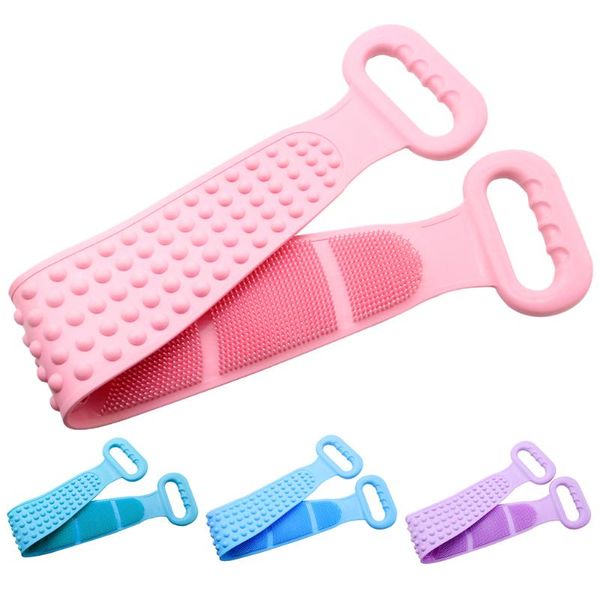 towel durable bath shower silicone body brush belt exfoliating back wash clean 28'' (blue,pink,green,purple)
towel durable bath shower silicone body brush belt exfoliating back wash clean 28'' (blue,pink,green,purple)