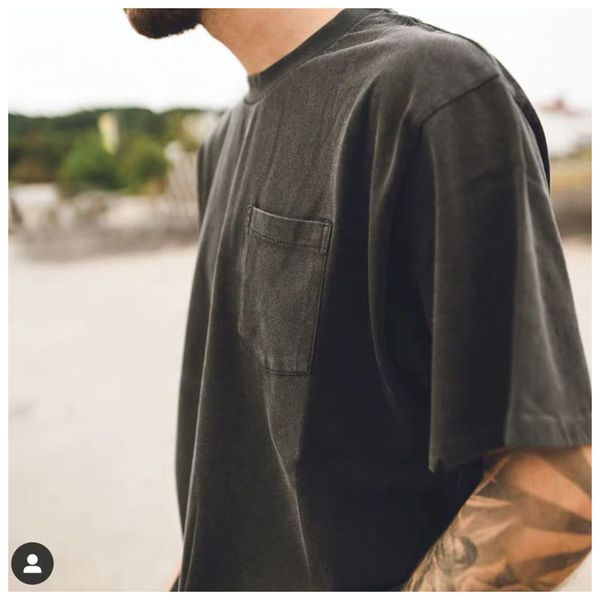 2021 new washed black old broken pocket t-shirt men's high street solid color short sleeve base shirt 7mv6, White;black
2021 new washed black old broken pocket t-shirt men's high street solid color short sleeve base shirt 7mv6, White;black