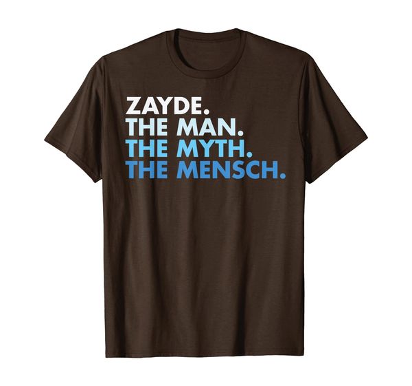 Zayde The Man The Myth The Mensch Cute And Funny For Papa T-Shirt, White;black 
Zayde The Man The Myth The Mensch Cute And Funny For Papa T-Shirt, White;black