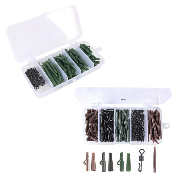 fishing accessories 120pc/set carp set,fishing gear storage box safety lead clips with tail rubbers sleeves tool
fishing accessories 120pc/set carp set,fishing gear storage box safety lead clips with tail rubbers sleeves tool