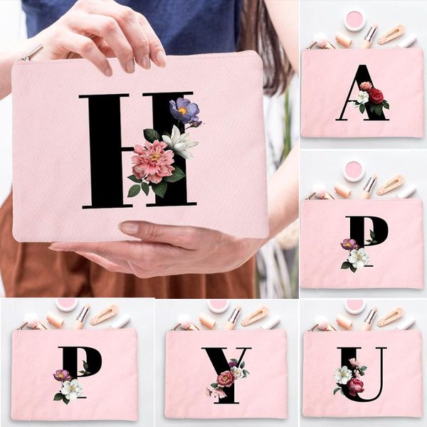 cosmetic bags & cases alphabet a-z flowers women canvas tote fashion casual zipper makeup organizer pouch purses pencil handbags
cosmetic bags & cases alphabet a-z flowers women canvas tote fashion casual zipper makeup organizer pouch purses pencil handbags
