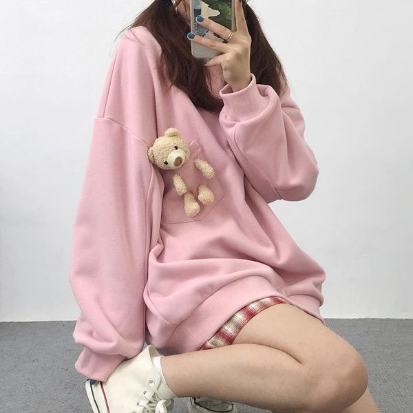 women's hoodies & sweatshirts winter women hoodie pullover sweet hooded bear harajuku loose long female sweatshirt bf style cute kawaii, Black
women's hoodies & sweatshirts winter women hoodie pullover sweet hooded bear harajuku loose long female sweatshirt bf style cute kawaii, Black