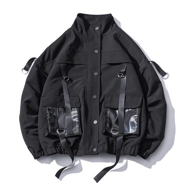 men's jackets qnpqyx men military jacket coats casual windbreaker ribbons pockets overalls bomber hip hop streetwear man outwear, Black;brown
men's jackets qnpqyx men military jacket coats casual windbreaker ribbons pockets overalls bomber hip hop streetwear man outwear, Black;brown