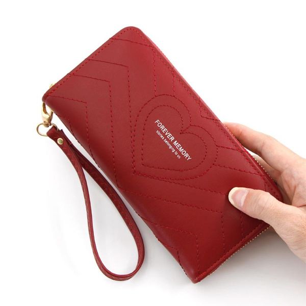 wallets 2021 heart design lady zipper long women clutch wristband wallet large capacity female money purse phone pocket red, Red;black
wallets 2021 heart design lady zipper long women clutch wristband wallet large capacity female money purse phone pocket red, Red;black