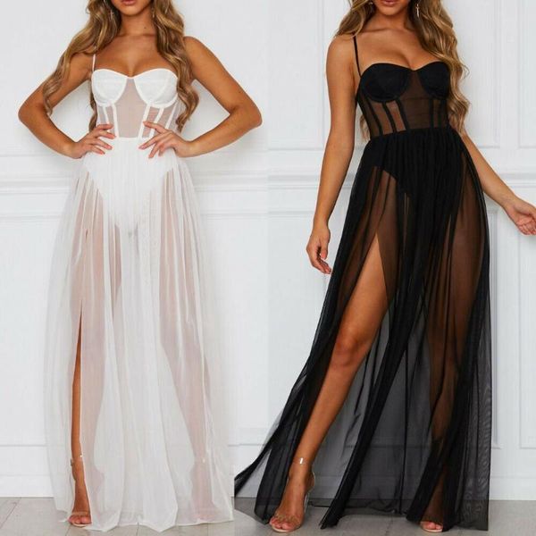 casual dresses white dress women perspective mesh evening party sleeveless backless solid black long 2021 ladies summer, Black;gray
casual dresses white dress women perspective mesh evening party sleeveless backless solid black long 2021 ladies summer, Black;gray