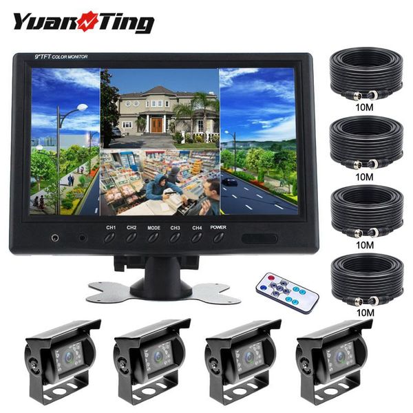 car video yuanting truck 9 inch 4 split monitor reversing waterproof ir night vision back up rear view camera with pin aviation cable
car video yuanting truck 9 inch 4 split monitor reversing waterproof ir night vision back up rear view camera with pin aviation cable