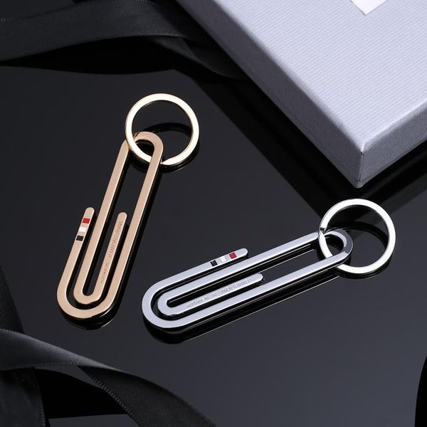 keychains tb thom keychain men women metal paper clip key chain car keys accessories birthday wedding anniversary gift nice, Silver
keychains tb thom keychain men women metal paper clip key chain car keys accessories birthday wedding anniversary gift nice, Silver