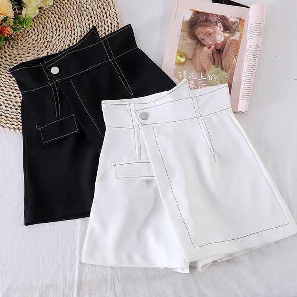 2021 New A-line summer high waist irregular all-match slimming short female small exposed skirt pants G4LZ, Black;white
2021 New A-line summer high waist irregular all-match slimming short female small exposed skirt pants G4LZ, Black;white
