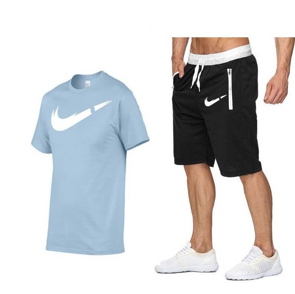 fashion tracksuit men sets summer casaul slim fit sporting suit mens masculino short sleeve tshirt+shorts two pieces shorts sets, Gray
fashion tracksuit men sets summer casaul slim fit sporting suit mens masculino short sleeve tshirt+shorts two pieces shorts sets, Gray