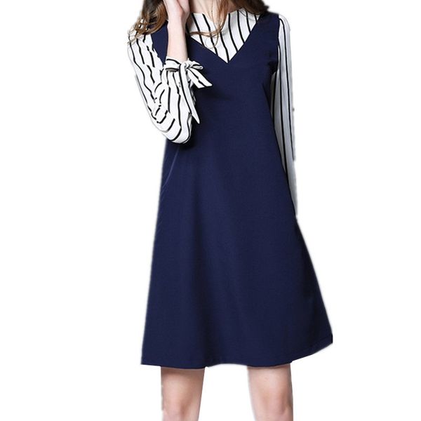 2021 new long sleeve stripe chiffon navy spring plus size women clothing 5xl 6xl vestido casual ladies es fyy521 8h8o, Black;gray
2021 new long sleeve stripe chiffon navy spring plus size women clothing 5xl 6xl vestido casual ladies es fyy521 8h8o, Black;gray