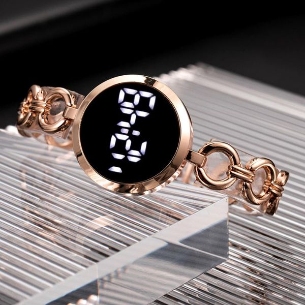 wristwatches women's watches luxury fashion rose gold led digital wrist watch for women simple ladies bracelet clock, Slivery;brown
wristwatches women's watches luxury fashion rose gold led digital wrist watch for women simple ladies bracelet clock, Slivery;brown