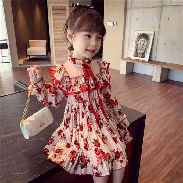 long sleeve chiffon for girl dress girls print lace collar princess toddler baby party clothes teenage 6 8 9 10, Red;yellow
long sleeve chiffon for girl dress girls print lace collar princess toddler baby party clothes teenage 6 8 9 10, Red;yellow