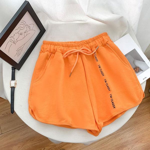 women's shorts summer women leisure sports letter elastic waist loose show thin wide leg short pants solid p2349, White;black
women's shorts summer women leisure sports letter elastic waist loose show thin wide leg short pants solid p2349, White;black
