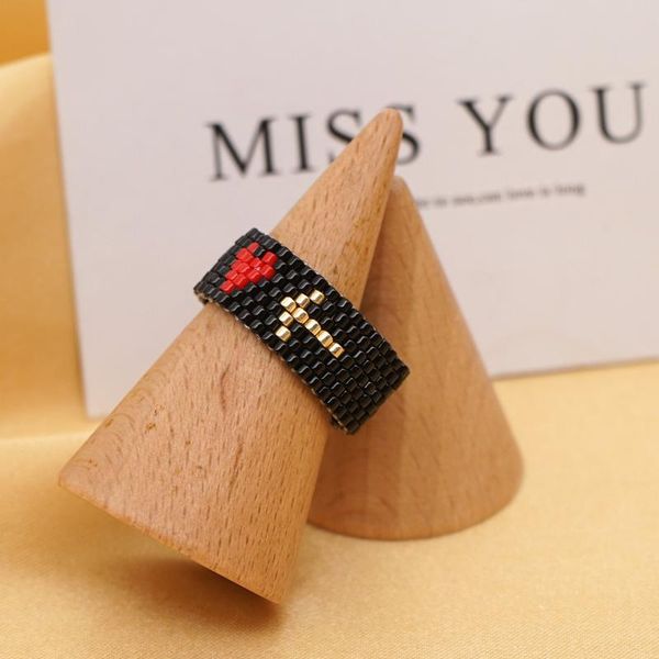 cluster rings go2boho miyuki heart pattern ring for women gift jewelry unique anillos arrow accessories beading handwoven jewellery, Golden;silver
cluster rings go2boho miyuki heart pattern ring for women gift jewelry unique anillos arrow accessories beading handwoven jewellery, Golden;silver