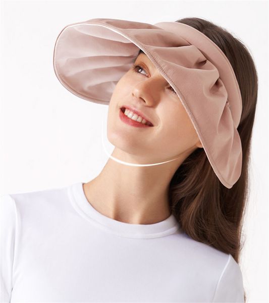 summer foldable visors cap wide large brim uv protection female caps beach hats for women hair band dual-use straw hat 051102, Blue;gray
summer foldable visors cap wide large brim uv protection female caps beach hats for women hair band dual-use straw hat 051102, Blue;gray