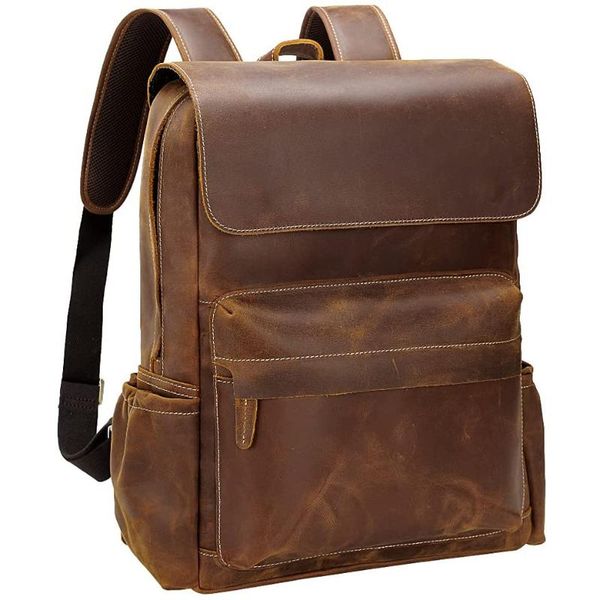 backpack genuine leather 15.6" lapbag handmade for men with pen card slot & trolly strap, large capacity daypacks travel
backpack genuine leather 15.6" lapbag handmade for men with pen card slot & trolly strap, large capacity daypacks travel