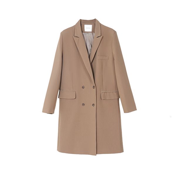 2021 new women long jacket loose oversized coat double breasted blazer style korean outwear bw7i, White
2021 new women long jacket loose oversized coat double breasted blazer style korean outwear bw7i, White