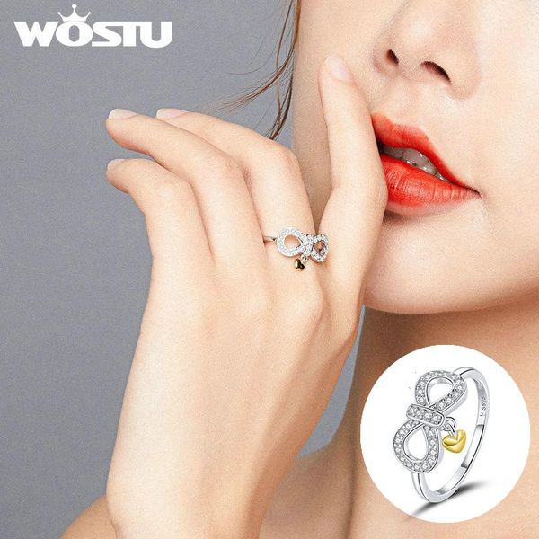 cluster rings wostu 100% 925 sterling silver elegant bowknot for women wedding trendy fingers original jewelry cqr676, Golden;silver
cluster rings wostu 100% 925 sterling silver elegant bowknot for women wedding trendy fingers original jewelry cqr676, Golden;silver