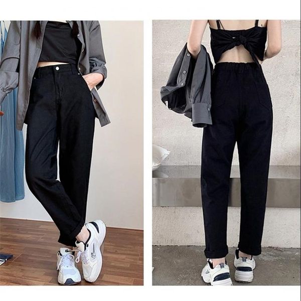 high waist harem women chic vintage boyfriend mom 2021 denim pants plus size casual straight jeans streetwear, Blue
high waist harem women chic vintage boyfriend mom 2021 denim pants plus size casual straight jeans streetwear, Blue