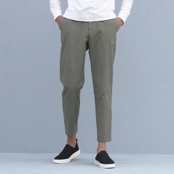 2021 new arrival brand cotton men solid green trousers mens elastic waist fashion pants male stretch casual slim pantalones v1hf, Black
2021 new arrival brand cotton men solid green trousers mens elastic waist fashion pants male stretch casual slim pantalones v1hf, Black