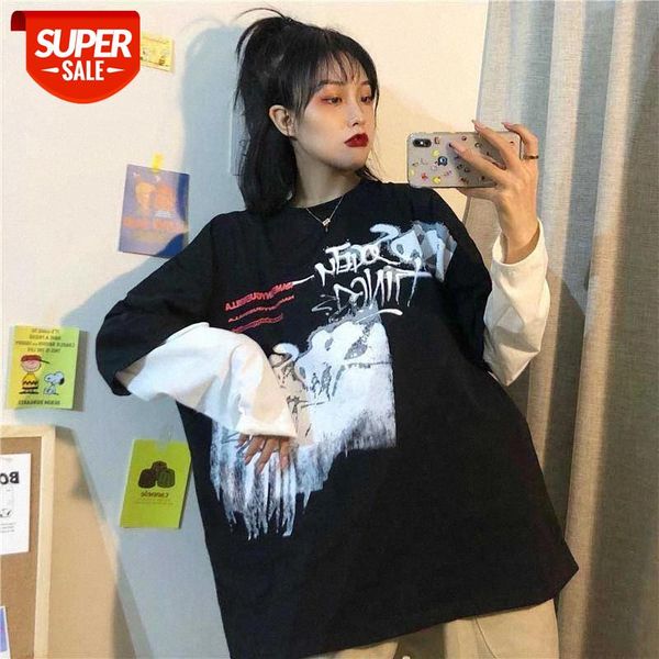 Loose Letter Printing Splice Long Sleeve Couple Sweatshirts Pullover Cotton Thin Casual Long Sweatshirt 2020 Autumn Streetwear #F53n, White
Loose Letter Printing Splice Long Sleeve Couple Sweatshirts Pullover Cotton Thin Casual Long Sweatshirt 2020 Autumn Streetwear #F53n, White
