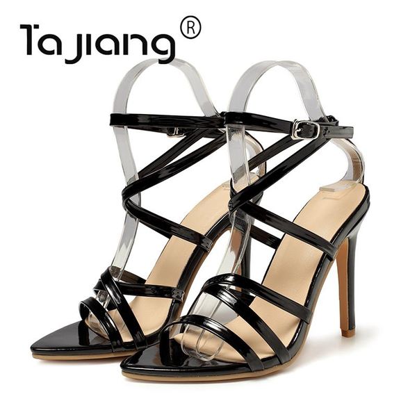 ta jiang flock leather cross-strap women high heels summer gladiator sandals fashion ladies dress shoes woman t04711, Black
ta jiang flock leather cross-strap women high heels summer gladiator sandals fashion ladies dress shoes woman t04711, Black