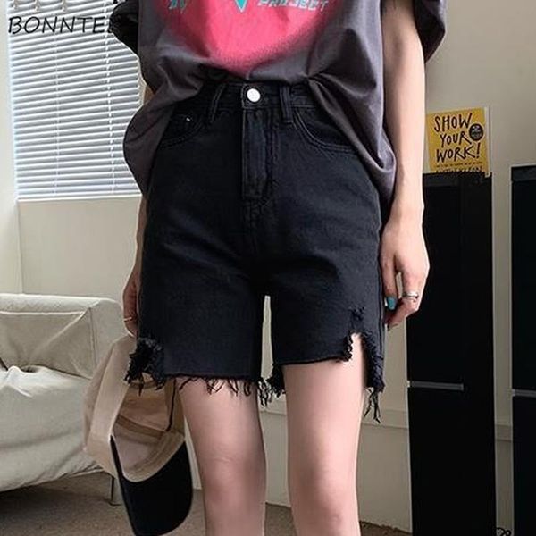 women's shorts women knee-length high waist ripped black summer slim casual empire ins streetwear all-match quality fashion mujer tasse, White;black
women's shorts women knee-length high waist ripped black summer slim casual empire ins streetwear all-match quality fashion mujer tasse, White;black