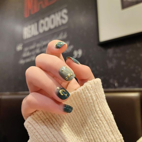 false nails 24pcs artificial with glue all stars moon cute fake nail patch short wear disassembled finished press on to, Red;gold
false nails 24pcs artificial with glue all stars moon cute fake nail patch short wear disassembled finished press on to, Red;gold