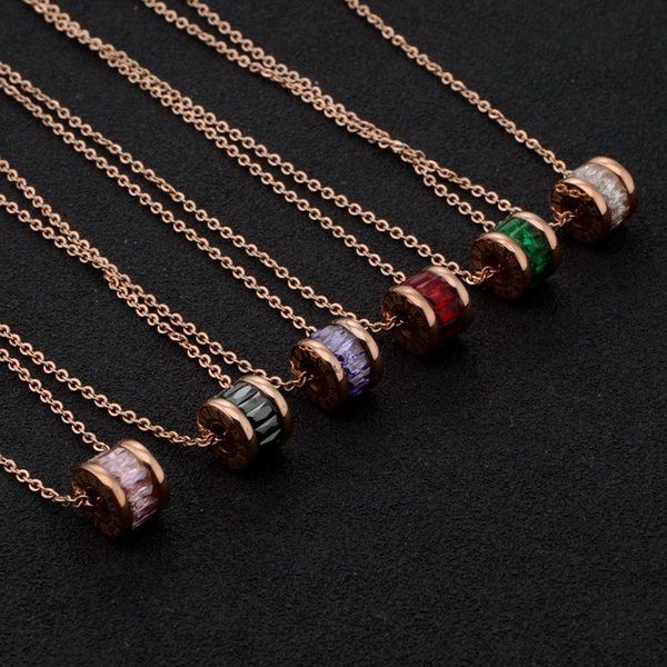 pendant necklaces necklace women stainless steel colored zircon chain choker accessorie jewelry on the neck, Silver
pendant necklaces necklace women stainless steel colored zircon chain choker accessorie jewelry on the neck, Silver