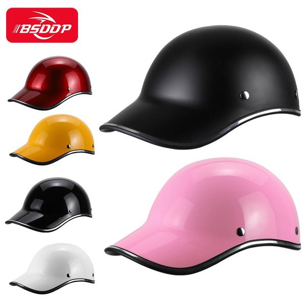 motorcycle baseball cap helmets bike scooter half open face protective helmet hard hat-safety racer safety helmet
motorcycle baseball cap helmets bike scooter half open face protective helmet hard hat-safety racer safety helmet