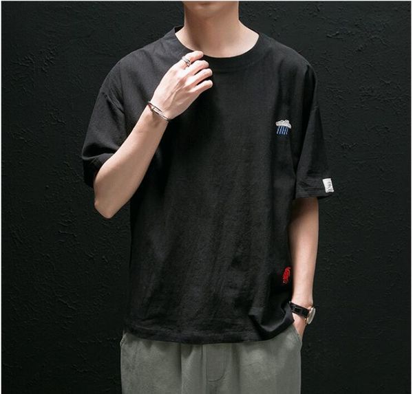 men's polos 2021 fashion casual short-sleeved cotton t-shirt summer clothing, White;black
men's polos 2021 fashion casual short-sleeved cotton t-shirt summer clothing, White;black