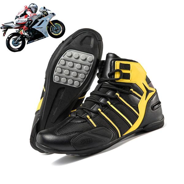 cycling footwear men's motorcycle riding shoes motocross boots summer breathable road racing casual four seasons, Black
cycling footwear men's motorcycle riding shoes motocross boots summer breathable road racing casual four seasons, Black