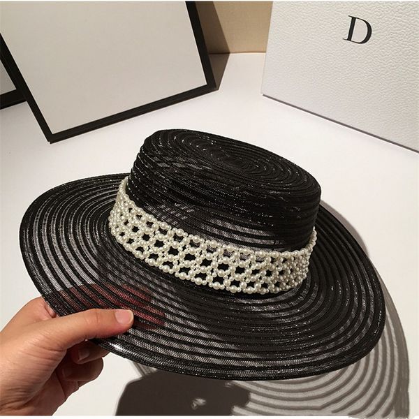 women's pearl net small fragrance net, red straw children's summer big eaves hat, western style sun hat, Yellow
women's pearl net small fragrance net, red straw children's summer big eaves hat, western style sun hat, Yellow