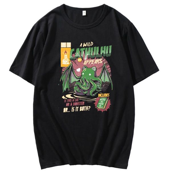 men's t-shirts a wild cathulhu t shirt men funny cat cthulhu tshirt tshirts printed summer autumn tee o-neck clothes cartoon clothing, White;black
men's t-shirts a wild cathulhu t shirt men funny cat cthulhu tshirt tshirts printed summer autumn tee o-neck clothes cartoon clothing, White;black