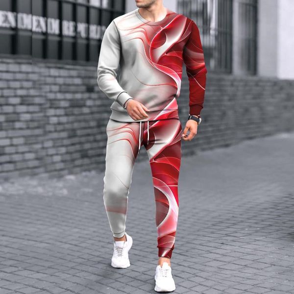 men's tracksuits 2021 autumn winter 3d gradient printed men round neck sweater set sportswear long sleeve t-shirt two-piece suit, Gray
men's tracksuits 2021 autumn winter 3d gradient printed men round neck sweater set sportswear long sleeve t-shirt two-piece suit, Gray
