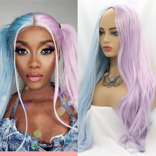 synthetic wigs cosplay full machine made blue purple straight glueless lolita wig for black women highlight hair
synthetic wigs cosplay full machine made blue purple straight glueless lolita wig for black women highlight hair