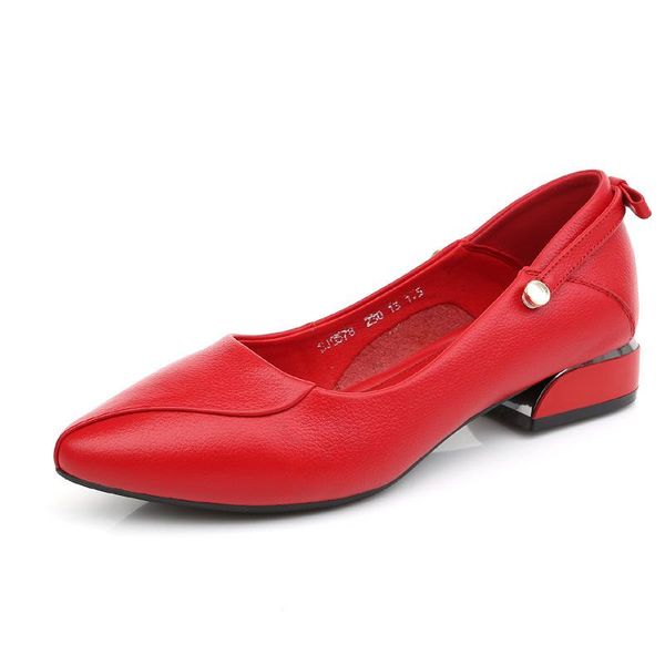 dress shoes women's pointed fashionable leather single shoe soft soles comfortable non-slip lady, Black
dress shoes women's pointed fashionable leather single shoe soft soles comfortable non-slip lady, Black