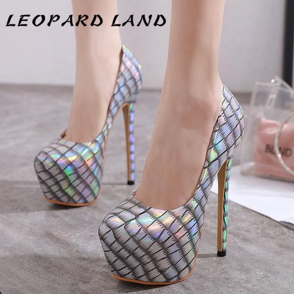 dress shoes leopard land spring ultra-high heel platform women's shallow mouth color matching banquet singles cwf, Black
dress shoes leopard land spring ultra-high heel platform women's shallow mouth color matching banquet singles cwf, Black